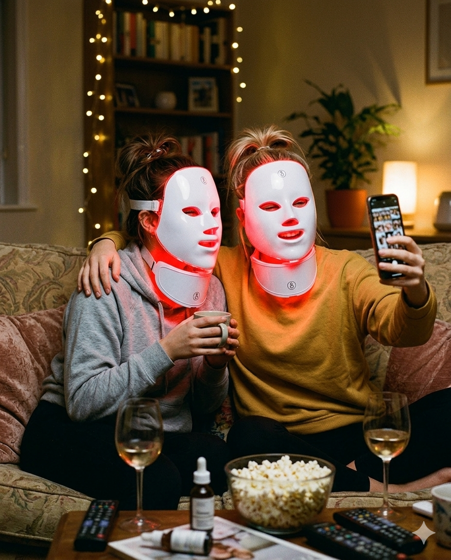 UGC photo 4 — couple/friends using masks